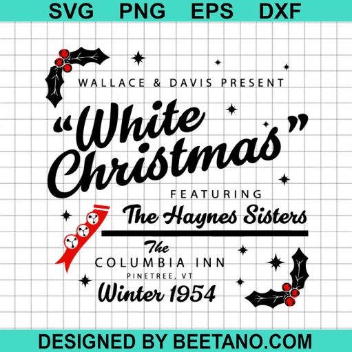 White christmas Movie winter 1954 SVG