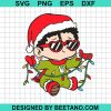 Baby Bad Bunny Santa Christmas Light Svg