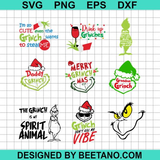 The Grinch christmas Bundle SVG