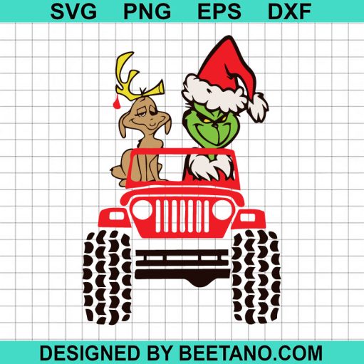 Gricnh driving Jeep Car SVG