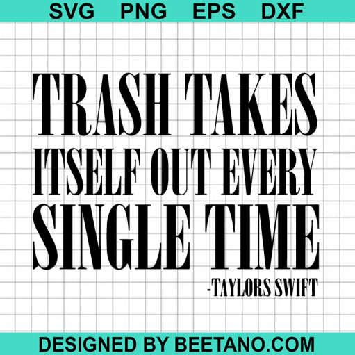 Trash takes itself out every single time SVG