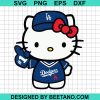 Hello Kitty Los Angeles Dodgers Svg