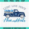 Light Love Peace Hanukkah Svg