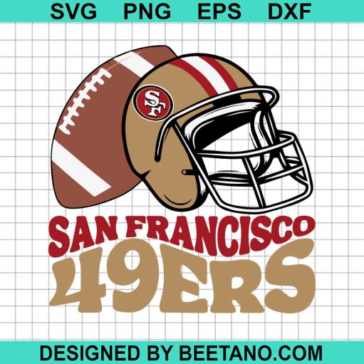 San Francisco 49ers Football Helmet SVG