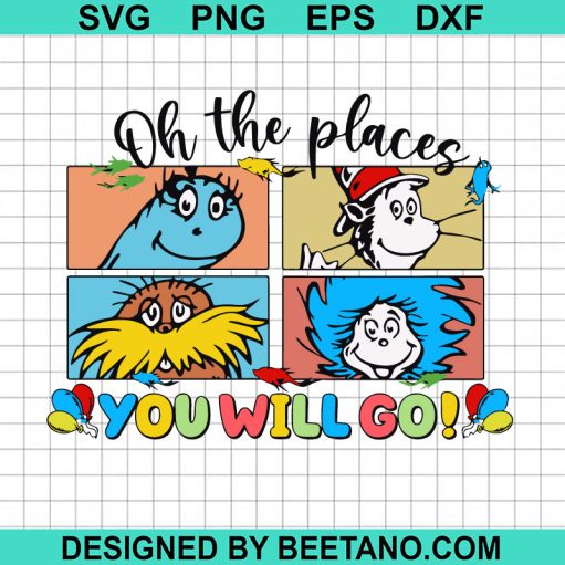 Dr seuss Oh the place you will go SVG