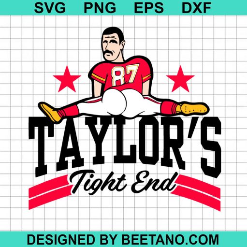 Taylor's Tight end Travis Kelce funny SVG