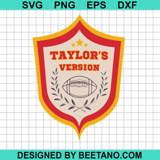Taylor's Version NFL Football SVG