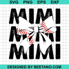 Softball Mimi With Bow Svg