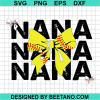 Softball Nana Bow Svg