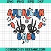 American Babe Skull Hand Svg