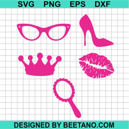 Barbie Doll Set SVG