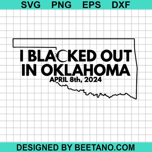 I blacked out in Oklahoma SVG