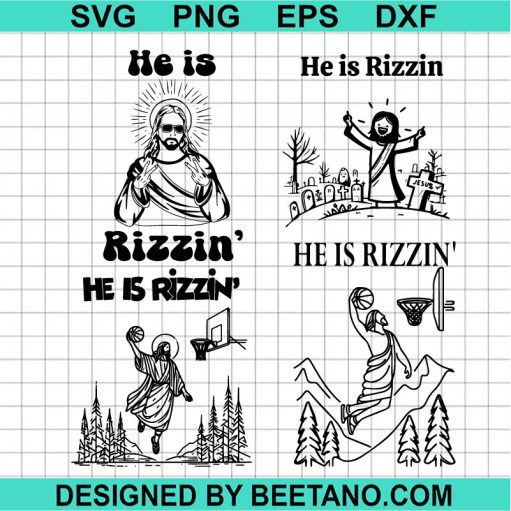 Jesus He Is Rizzin SVG Bundle