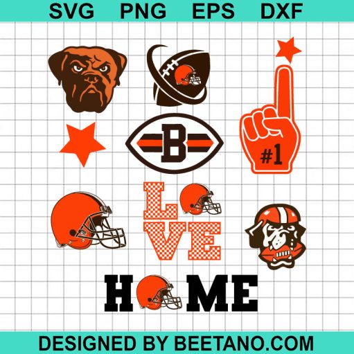 Cleveland Browns Football Team bundle SVG