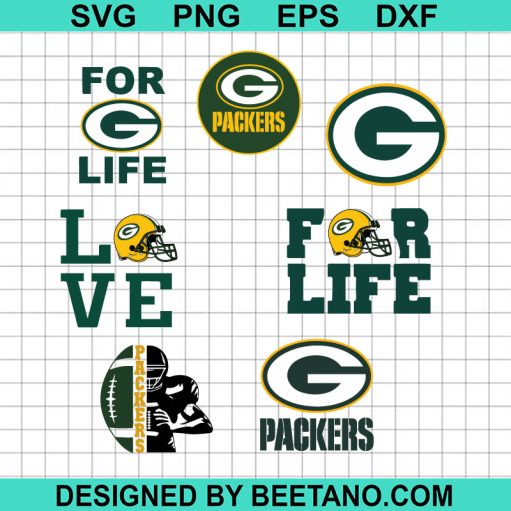 Green Bay Packers Logo Bundle SVG