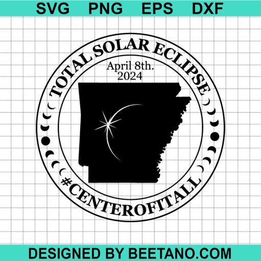Total Solar Eclipse April 2024 SVG