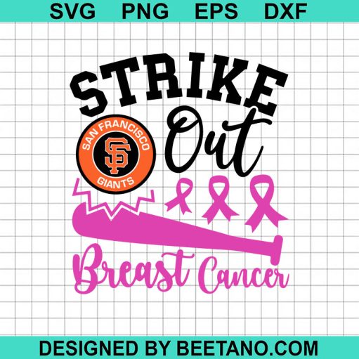 Strike out Breast Cancer San Francisco Giants SVG