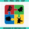 Autism Pokemon Puzzle Pieces Svg