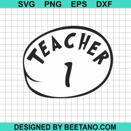 Teacher thing 1 Dr seuss SVG