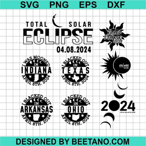 Total Solar Eclipse 2024 SVG Bundle