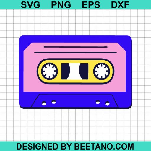 Retro Cassette Tape SVG