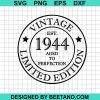 Vintage 1944 Limited Edition Svg