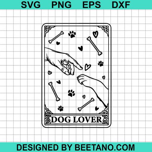 The Dog Paw Tarot Card SVG