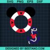 Disney Lifebuoy With Anchor Svg