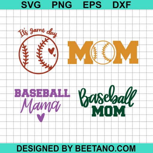 Baseball Mom It's Game Day SVG