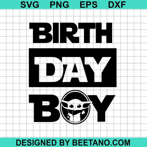 Birth day boy Yoda Star wars SVG