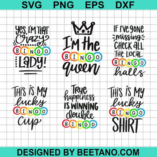 Bingo Lady funny bundle SVG