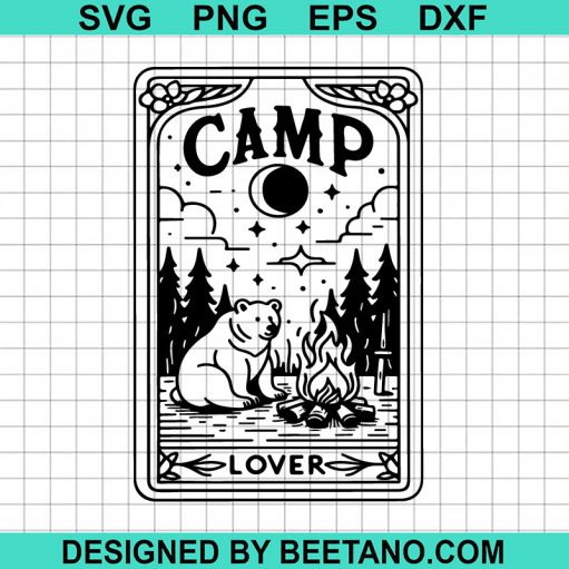 Camp Lover Tarot Card SVG