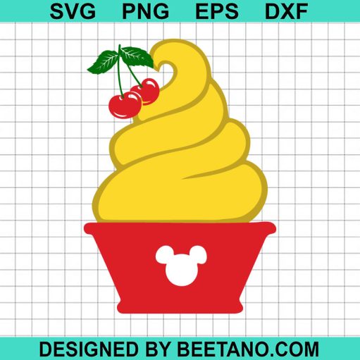 Disney Cup Cream Cherry SVG