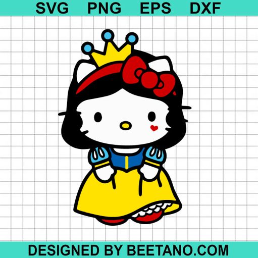 Hello Kitty Princess Peach SVG