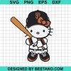 Hello Kitty Baseball San Francisco Giants Svg