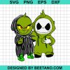 Jack Skellington And Grinch Wearing Hoodie Svg