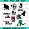 King Kong X Godzilla Bundle Svg