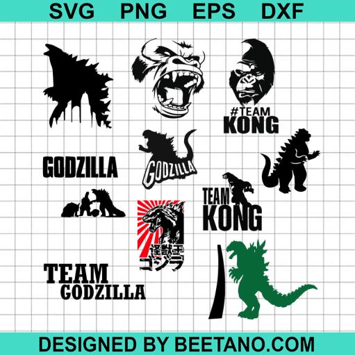 King Kong x Godzilla bundle SVG