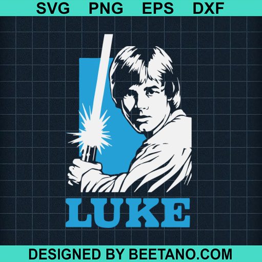 Luke Skywalker Star wars Light saber SVG