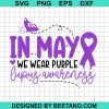In May We Wear Purple Lupus Awareness Svg