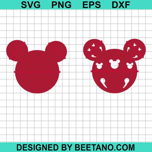 Mickey ears Bells SVG Cricut