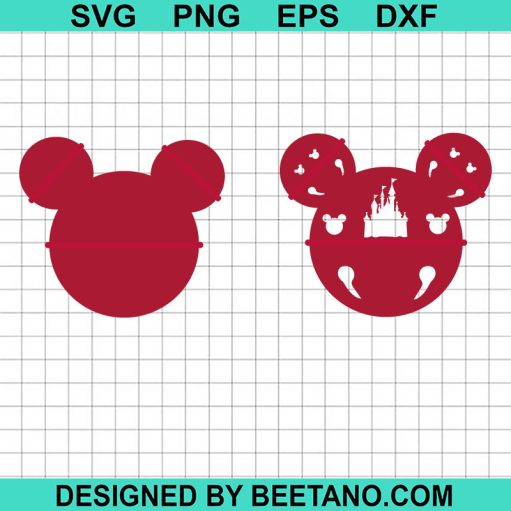 Mickey Ears Castle disney SVG cut file