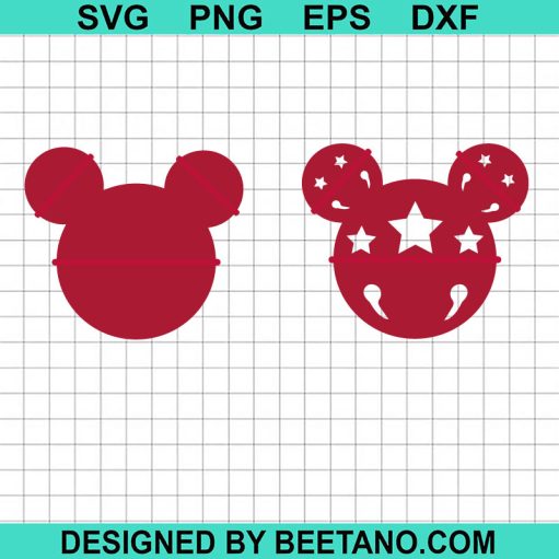 Mickey ears with Star SVG Cut file