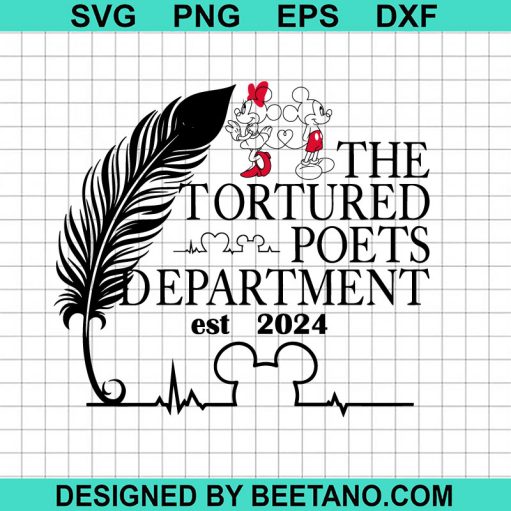 Mickey Minnie The Tortured Poets Department SVG