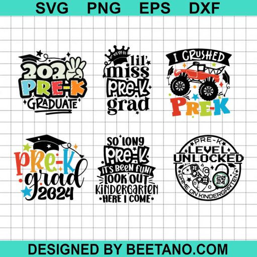 2024 Pre K Graduate bundle SVG