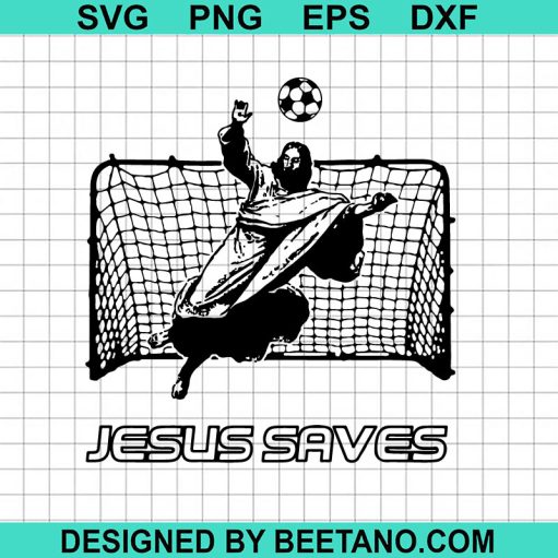 Jesus Saves Soccer funny SVG
