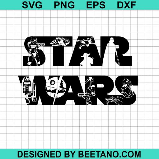 Star Wars logo Character SVG