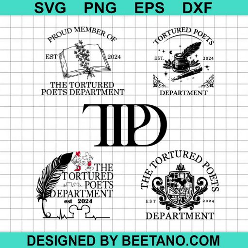 The Tortured Poets Department SVG Bundle