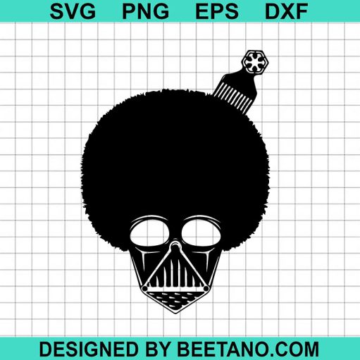 Darth Vader Afro Black History SVG