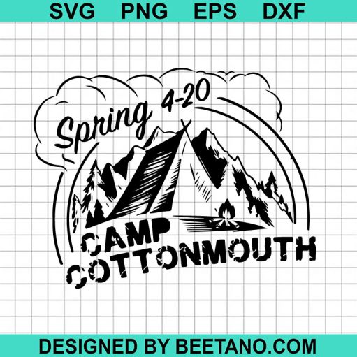 Spring 4-20 Camp Cottonmouth SVG